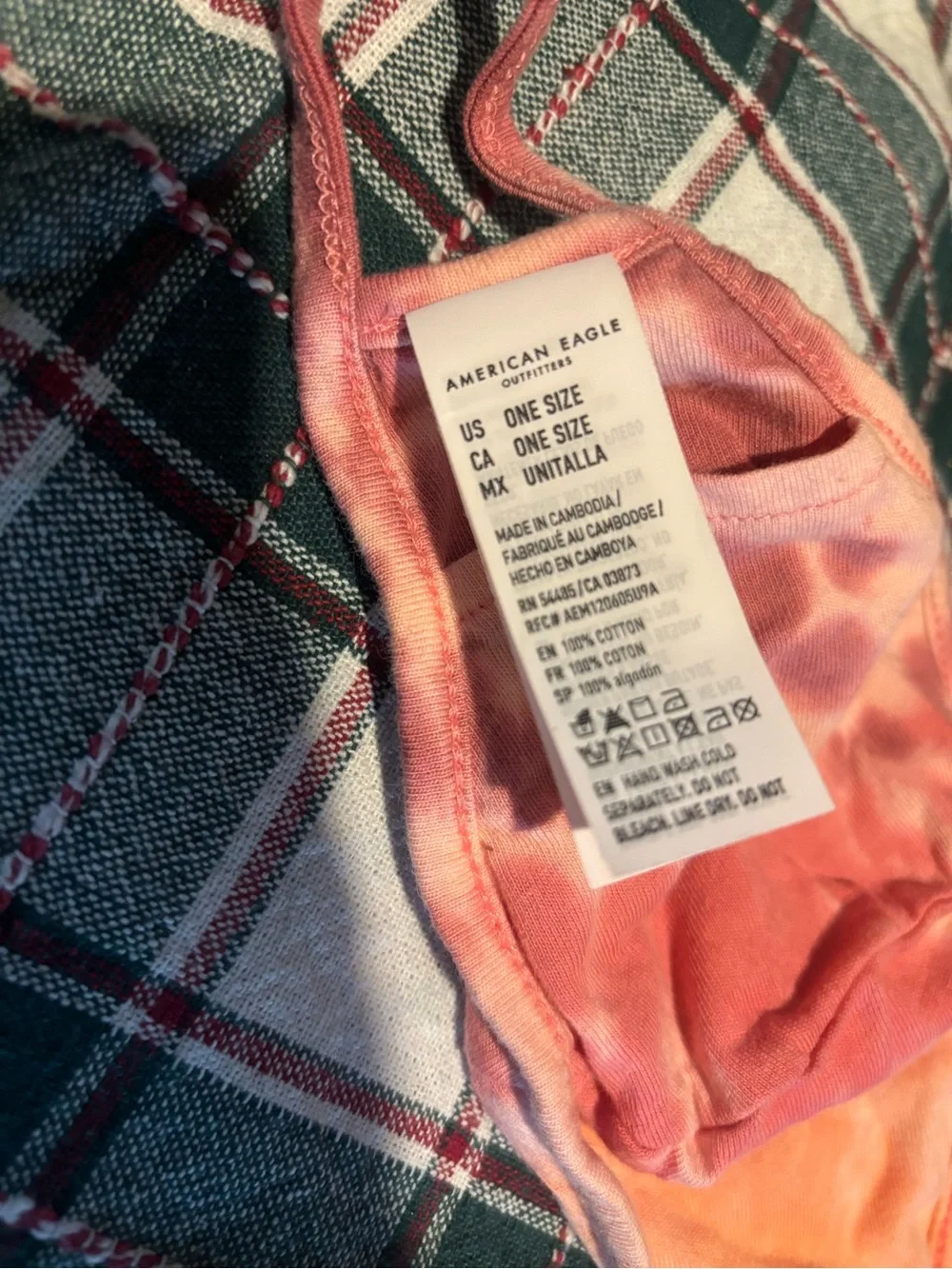 American Eagle Pink Tie-Dye One Size Reusable Face Mask